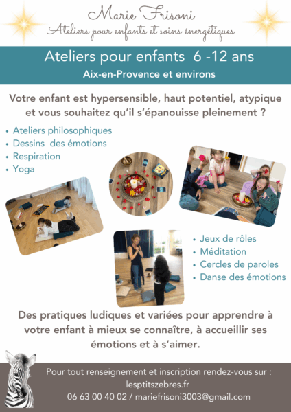 Accompagnement des enfants hypersensibles et de leurs familles.