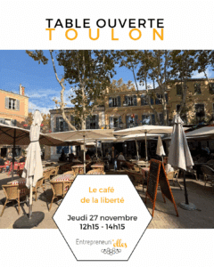 Table ouverte Toulon, novembre 2025